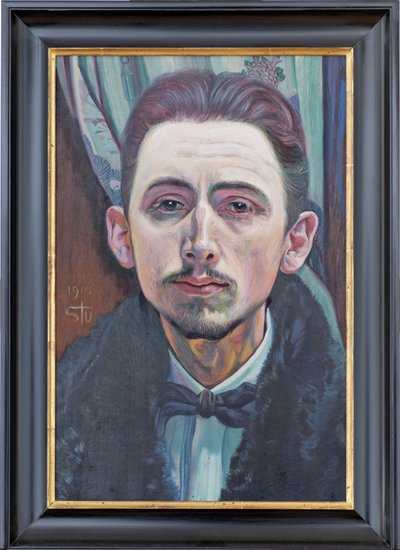 Self-portrait of the painter Fritz Stuckenberg by Fritz Stuckenberg